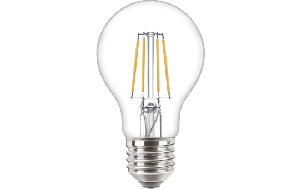 LED Filament-Glühlampe Philips CorePro, E27, 4,3W, 2700K, 470lm, 230V, klar