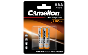 Micro-Akku CAMELION 1,2 V, 1.000 mAh, Typ AAA, NiMH, 2er-Blister