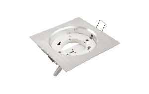 Einbaurahmen McShine &#039;&#039;DL-304&#039;&#039; eckig, 108x108mm, GX53, Eisen gebürstet