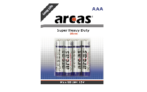 Micro-Batterie Super Heavy Duty 1,5V, Typ AAA/R03, 4er-Pack