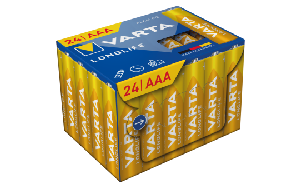 Micro-Batterie VARTA Longlife, Alkaline, Typ AAA/LR03, 1,5V, 24er-Pack