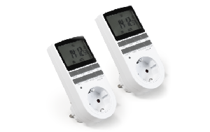 Digitale Zeitschaltuhr McPower ''WZ-10'' 2er-Pack, 10 Programme, 24Std Timer,3680W