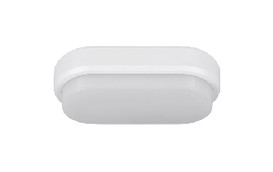 LED-Feuchtraumleuchte Oval IP54, 550lm, 4000K, 8W, neutralweiß, Bewegungsmelder