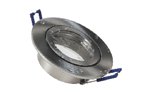 Einbaurahmen McShine DL-54 rund, Clip-Verschluss, IP44, Edelstahl gebürstet