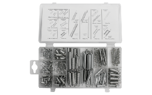 Federn-Sortiment, Druckfedern und Zugfedern, 200-teilig