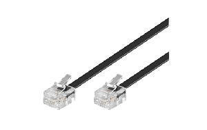 Modular-/ Westernkabel RJ11/RJ14-Stecker > RJ11/RJ14-Stecker, 6P4C, 10m