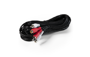 Cinch-Verlängerung 10m stereo, Stecker-Kupplung