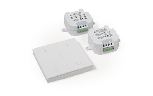 Funk-Schalter Set McPower ''Comfort'' 2 Empfänger + Wandtaster, max. 2300W
