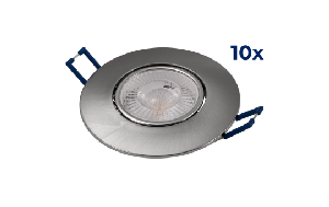 LED-Einbauleuchte McShine ''EL-313'' 4,5W, 450Lumen, 3000K, warmweiß, 10er-Pack