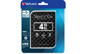 Externe Festplatte Store 'n' Go Verbatim, 4 TB Speicher, USB 3.0, inkl. Kabel