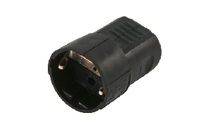 Schutzkontakt-Kupplung McPower, schwarz