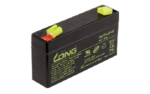 Bleiakku KUNG LONG WP1.2-6 6V/1,2Ah, 97x25x52mm, 0,3kg