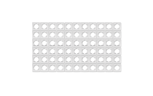 Rahmen McPower Flair, 1-fach, weiß, 66er-Pack