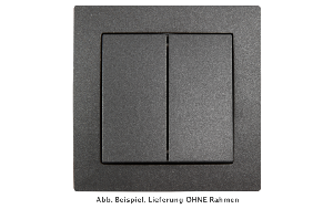 Wechselschalter McPower &#039;&#039;Flair&#039;&#039; 2-fach, 250V~/10A, UP, anthrazit