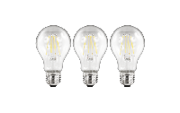 LED Filament Set McShine, 3x Glühlampe, E27, 4W, 470lm, warmweiß, klar