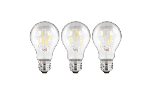 LED Filament Set McShine, 3x Glühlampe, E27, 4W, 470lm, warmweiß, klar
