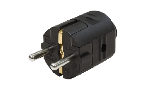 Schutzkontakt-Stecker McPower, schwarz
