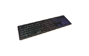 Tastatur Rainbow LogiLink, beleuchtet, schwarz, USB