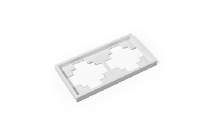Rahmen McPower Shallow 2-fach, weiß
