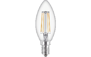 LED-Kerzenlampe Philips &quot;CorePro&quot;, E14, 4,3W, 470lm, 2700K, 230V, klar