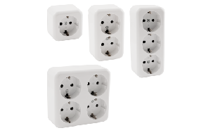 Aufputz-Set McPower Finery Kombi, 4-teilig, weiß