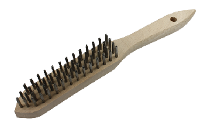 Drahtbürste 4-reihig, Stahldraht, 290mm
