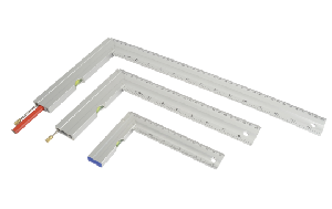 Anschlagwinkel-Set, Aluminium, inkl. Anreißer und Bleistift