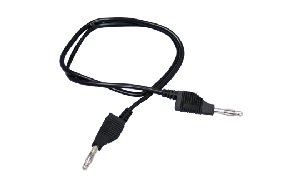 Messleitung McPower, 50cm, schwarz, 1mm², PVC, 2x 4mm Bananenstecker