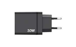 Ladeadapter Verbatim "CHR-30EU1", 30W, schwarz, 2xUSB-A, 1xUSB-A QC, 1xUSB-C PD