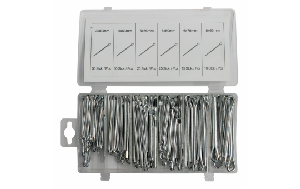 Splinte-Sortiment, Ø 3,0 – 8,0mm, 150-teilig