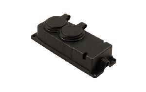 Verteiler-Steckdosenleiste 2fach, IP44