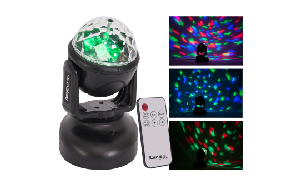 LED-Moving Head IBIZA LMH-ASTRO 6x RGB LEDs, 18W