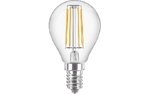 LED-Tropfenlampe Philips Classic, E14, 6,5W, 2700K, 806lm, 230V, klar