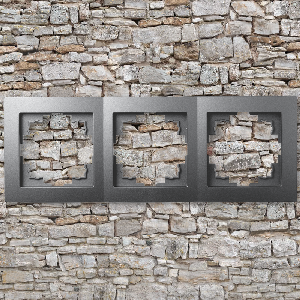 Rahmen McPower Flair, 3-fach, anthrazit