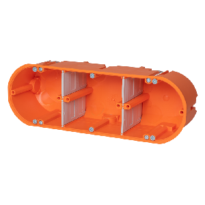 Hohlwand Gerätedose massiv, 210x68x63mm, 3-fache Ausführung, IP30