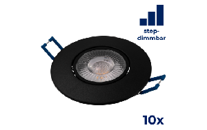 LED-Einbauleuchte McShine EL-313D 4,5W, 450lm, 3000K, step-dimmbar, 10er-Pack