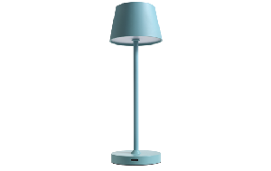 LED-Tischleuchte ROLF KERN „Club Nano“ 21cm, Türkis, Akku, dimmbar