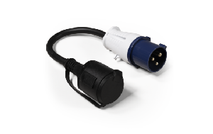 CEE-Stecker auf Schutzkontakt-Kupplung, McPower, 0,35m H07RNG 3G2,5, 230V, IP44