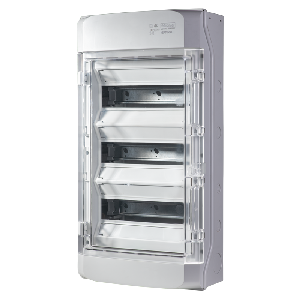 Aufputz-Feuchtraumverteiler NEPTUN36, 590x310x150mm, IP65,36 Teilungseinheiten