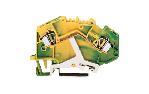 2-Leiter-Schutzleiterklemme WAGO, 4mm², für Tragschiene 35x15 und 35x7,5