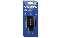 Ladeadapter VARTA, Wall-Charger, schwarz, 2x USB-A, 2x USB-C