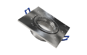 Einbaurahmen McShine ''DL-54'' eckig, Clip-Verschluss, IP44, Edelstahl gebürstet