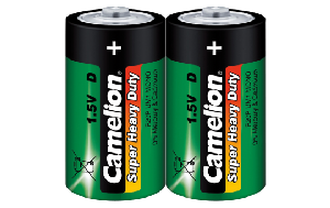 Mono-Batterie CAMELION Super Heavy Duty, 1,5 V, Typ D/R20, 2er Pack