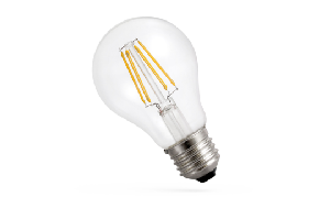 LED Filament Glühlampe, E27, 230V, 7W, 1800K - ultra warmweiß, klar