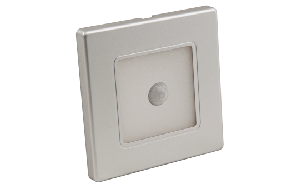 LED-Wand-Einbauleuchte McShine LWE-86SB 2W, 150lm, warmweiß, silberner Rahmen