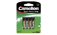 Micro-Batterie CAMELION Super Heavy Duty 1,5 V, Typ AAA, 4er-Blister