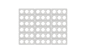 Rahmen McPower &#039;&#039;Cup&#039;&#039; 3-fach, weiß, 18er-Pack
