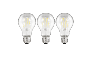 LED Filament Set McShine, 3x Glühlampe, E27, 2W, 200lm, warmweiß, klar