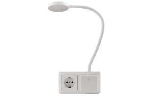 LED-Steckdosenleuchte EINLICHT Halo 3,3W, 438lm, step-dimmbar, warmweiß