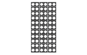 Rahmen McPower Flair, 2-fach, anthrazit, 33er-Pack